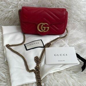 Gucci Super Mini Marmont Crossbody Bag